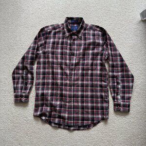 Pendleton Men's wool Medium red and black flannel